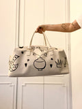 Hand painted hold-all weekend bag