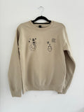 Embroidered *Mermaid & vase* sweatshirt