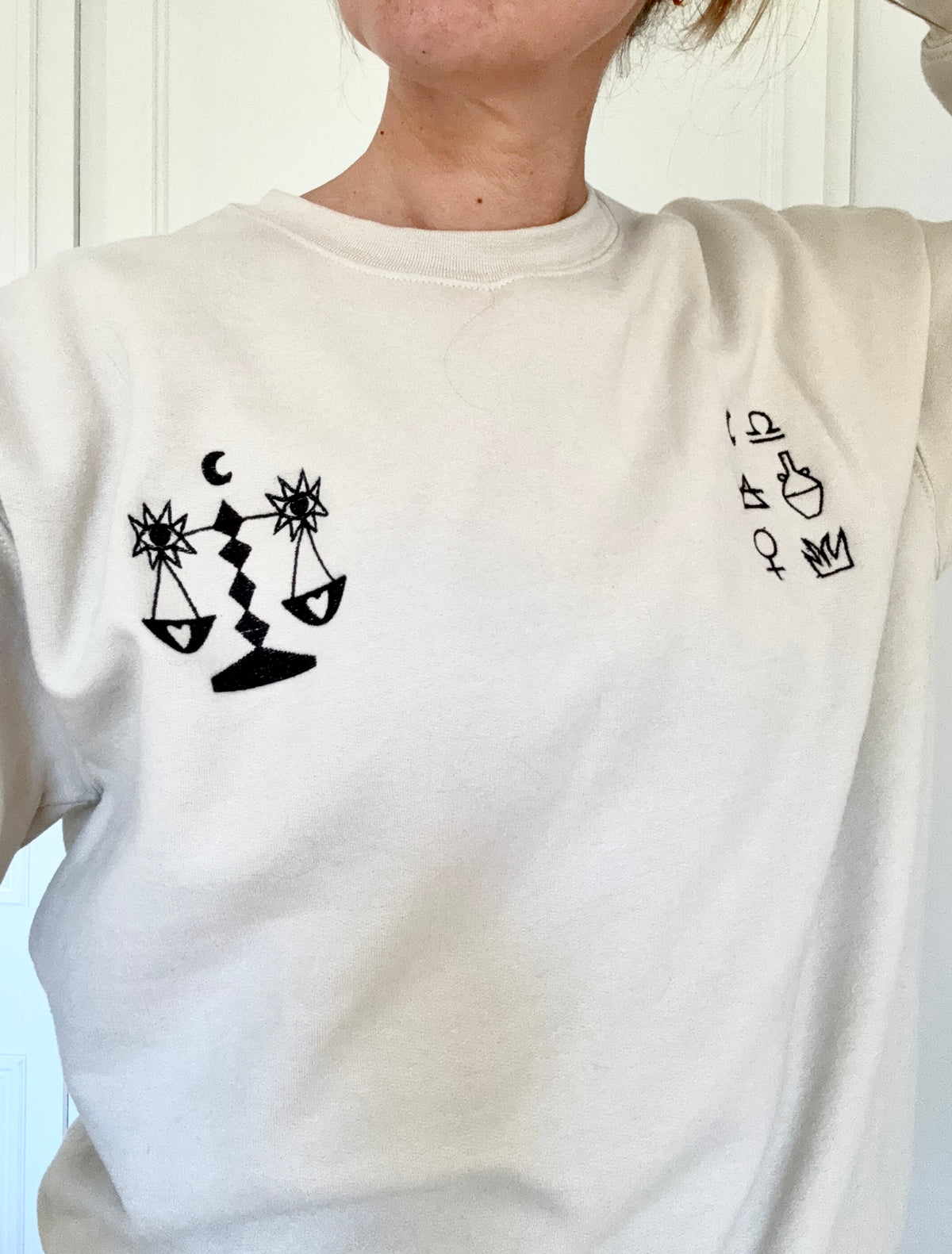 Libra Embroidered Sweatshirt