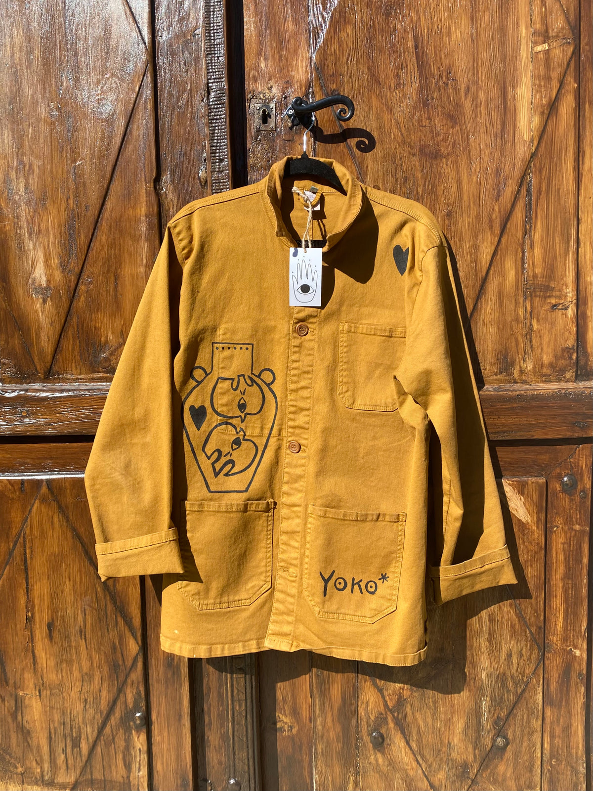 Hand painted *Madonna* work jacket