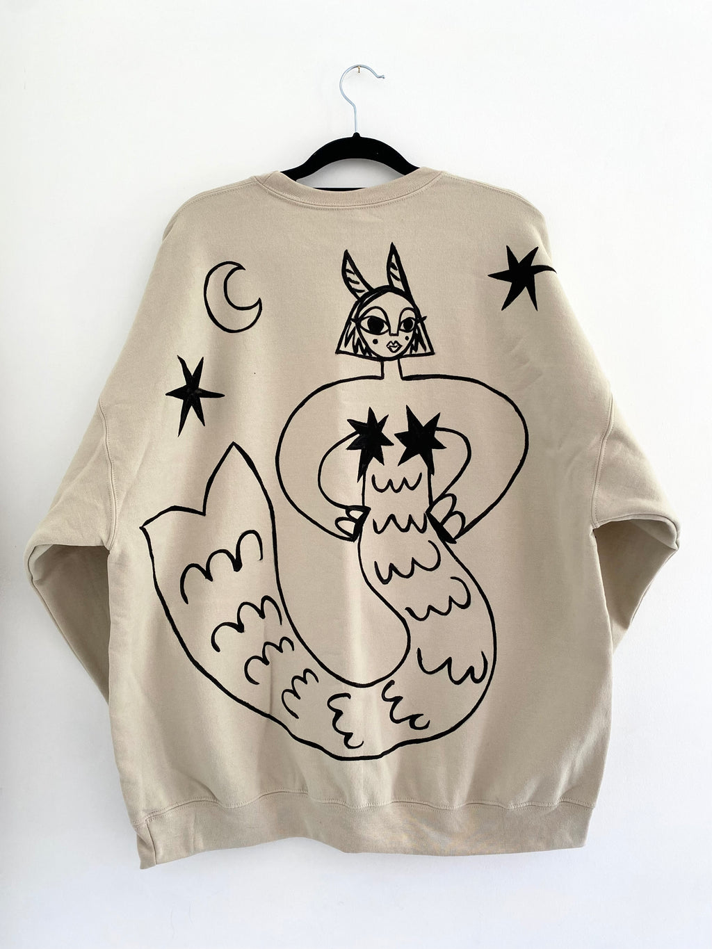 Hand painted *Capricorn Mermaid* Sweatshirt