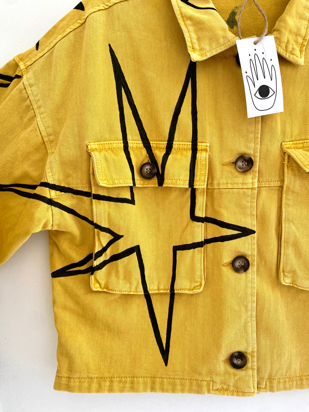 Yellow *Pears & vase* vintage jacket