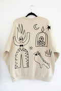 Hand painted *Fire Girl* Sweatshirt
