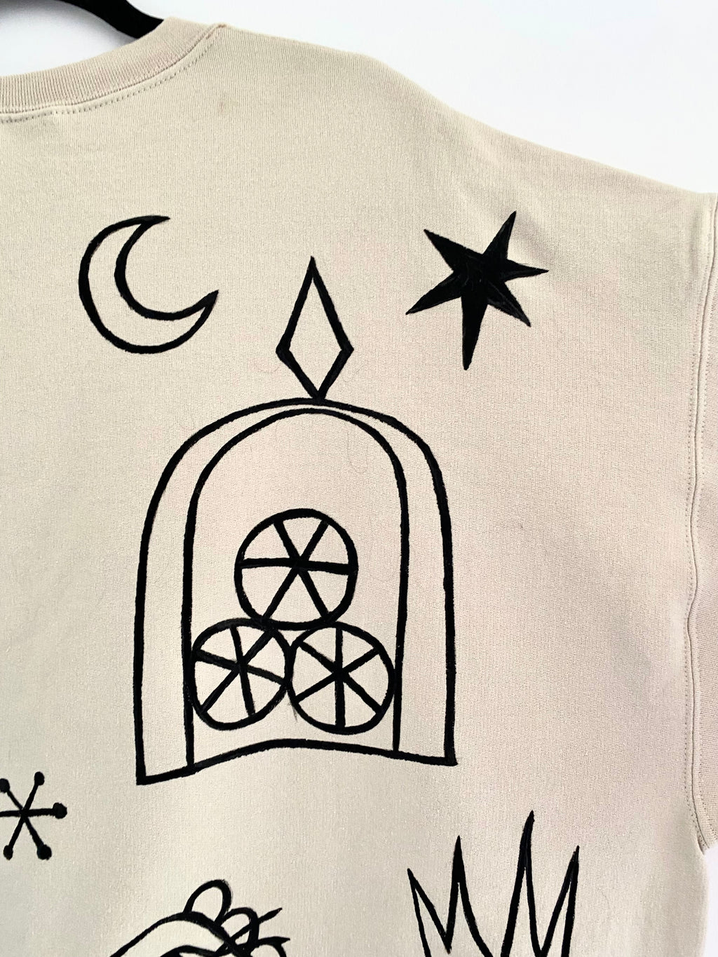 Hand painted *Fire Girl* Sweatshirt