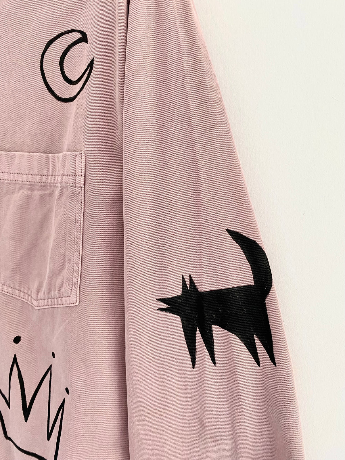 Hand painted *Hand Eye* jacket