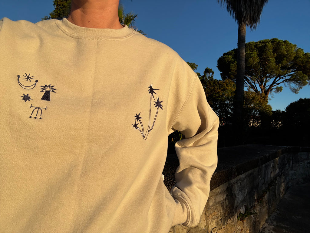 Embroidered *Palm tree* sweatshirt