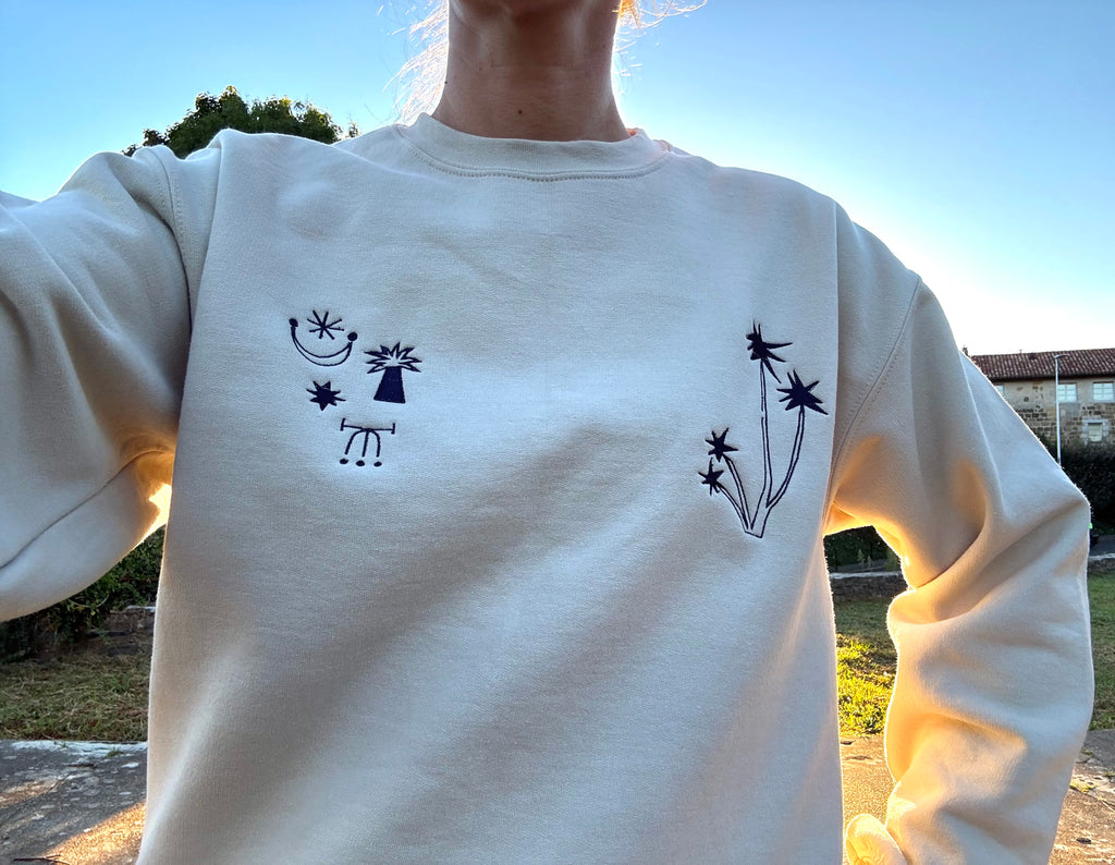 Embroidered *Palm tree* sweatshirt