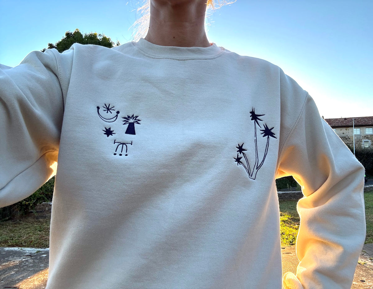 Embroidered *Palm tree* sweatshirt