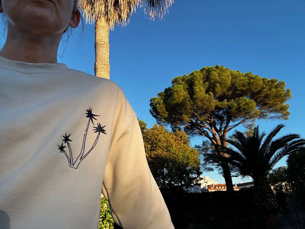 Embroidered *Palm tree* sweatshirt