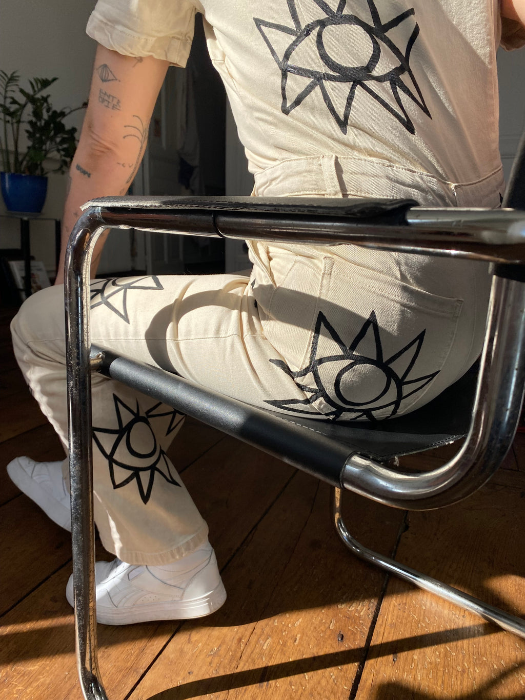 Hand painted *Yoko Eye* Jumpsuit
