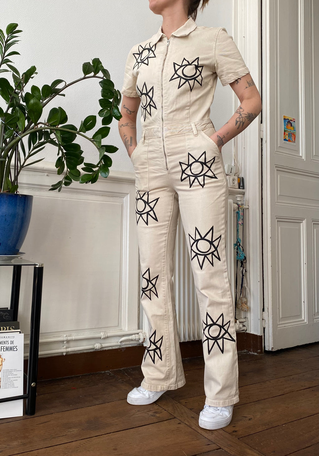 Hand painted *Yoko Eye* Jumpsuit