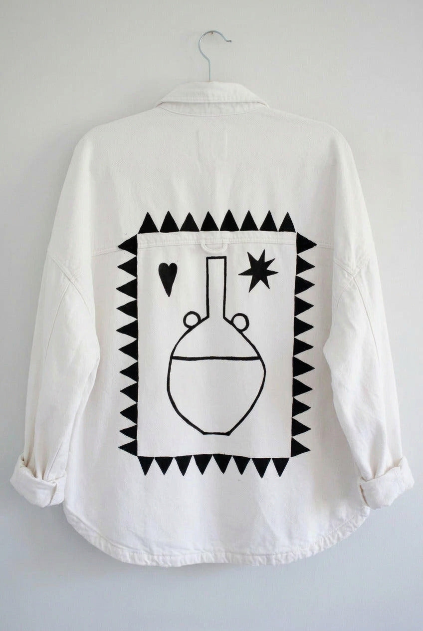 Hand painted *Vase & scorpion* jacket