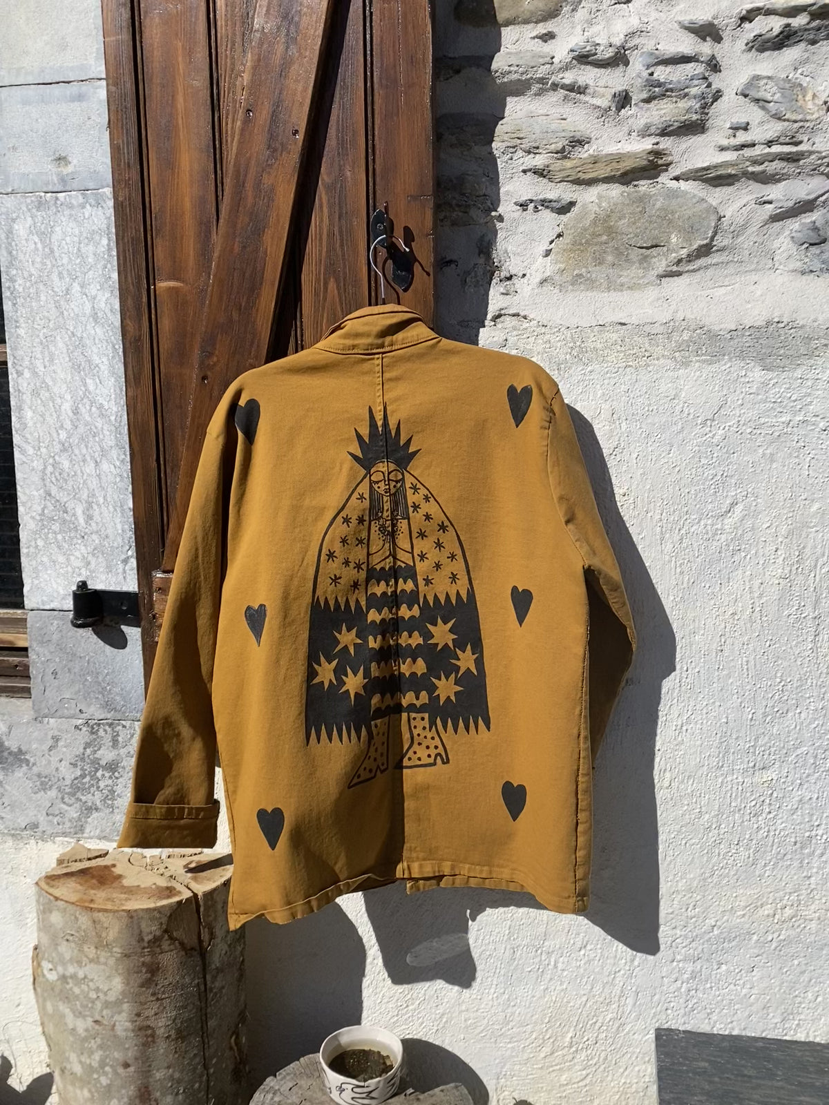 Hand painted *Madonna* work jacket